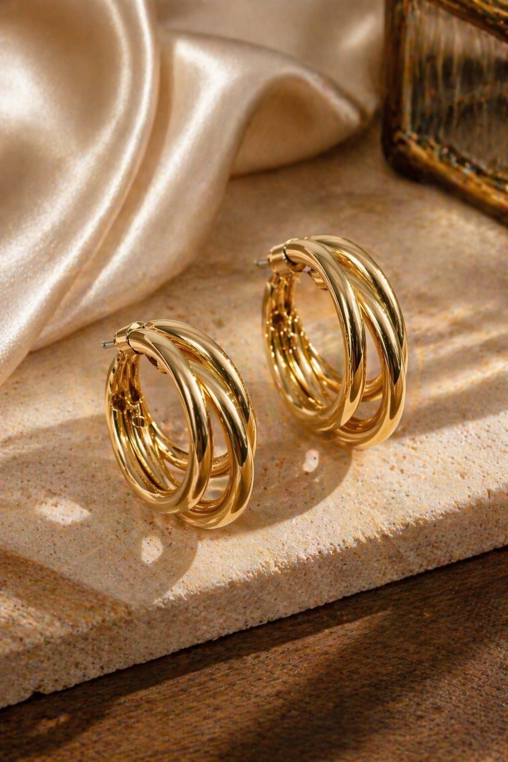 Classic Triple Loop Earrings