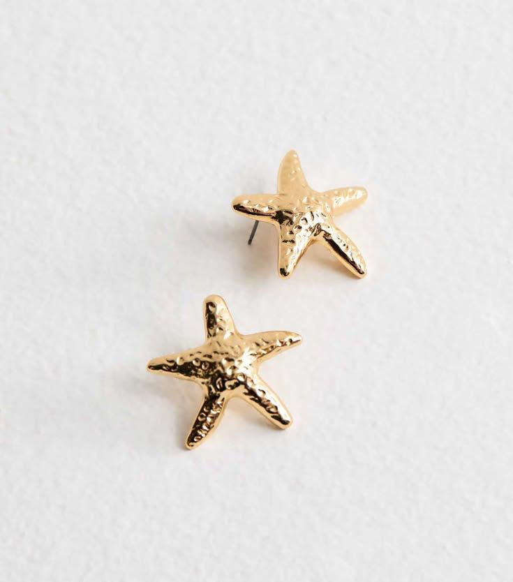 Sumiere Starfish Gold Stud