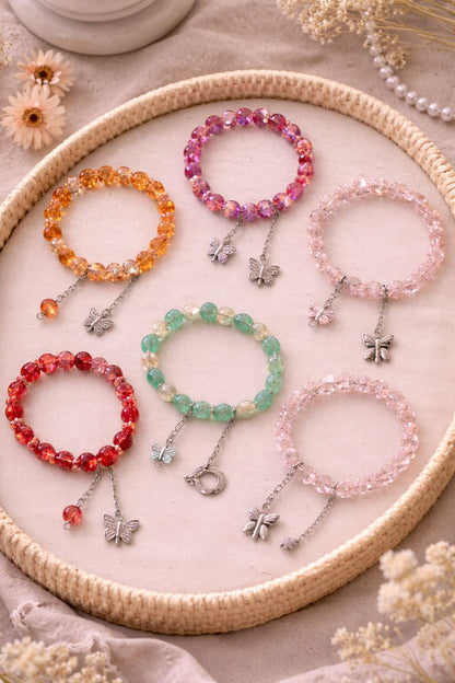 Butterfly Charm Crystal Bracelets ⭐