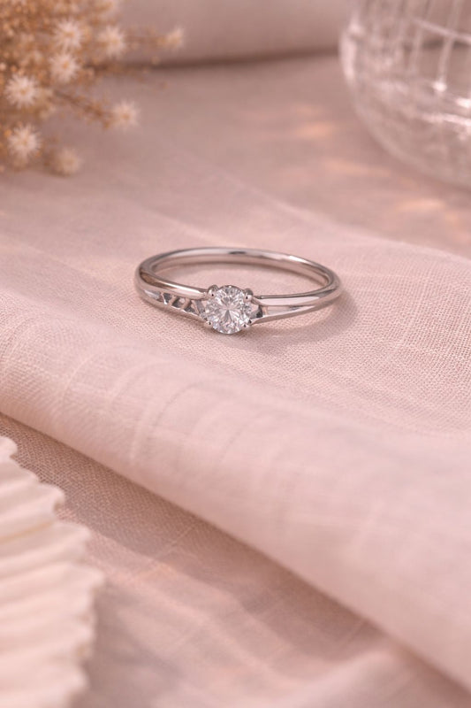 Sumiere Crystal Solitaire Ring