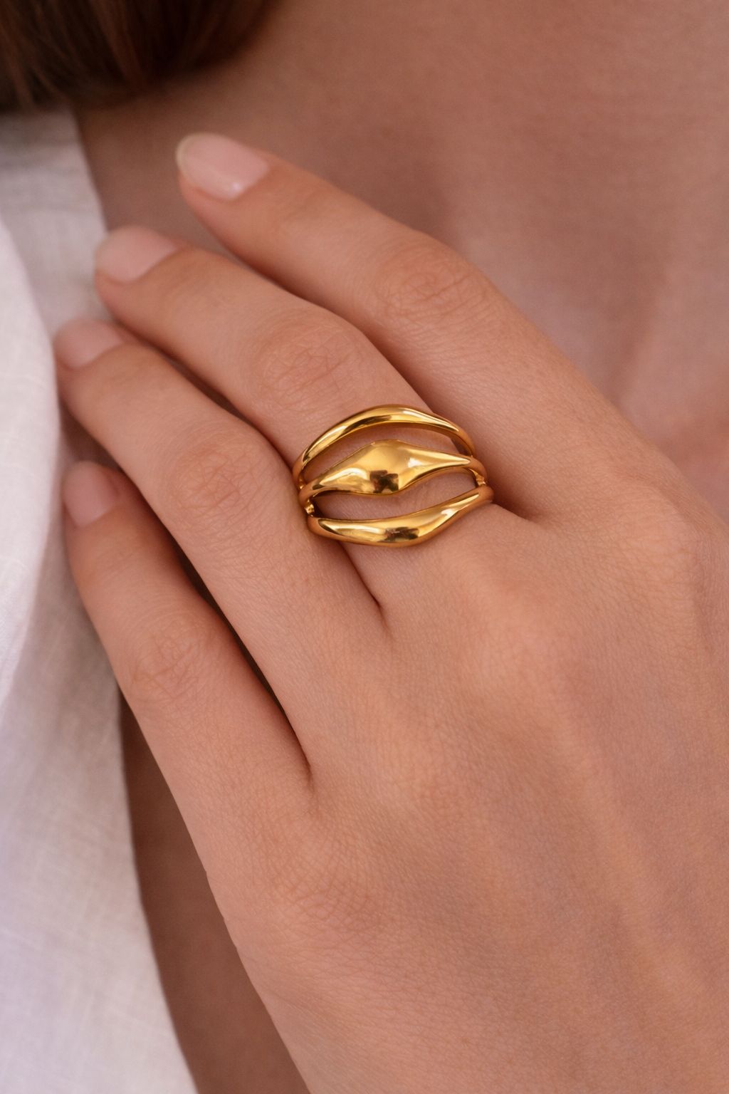 Luxe Melted Gold Ring