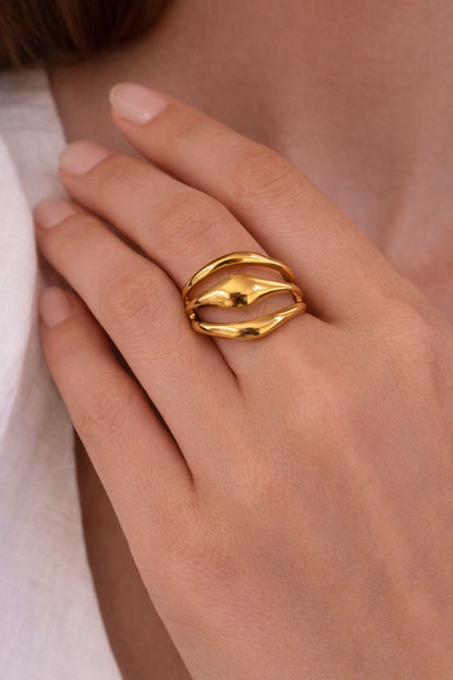 Luxe Melted Gold Ring
