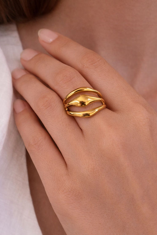 Luxe Melted Gold Ring
