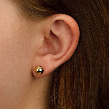 Minimal Gold Ball Stud