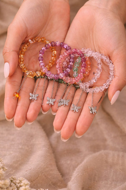 Butterfly Charm Crystal Bracelets ⭐