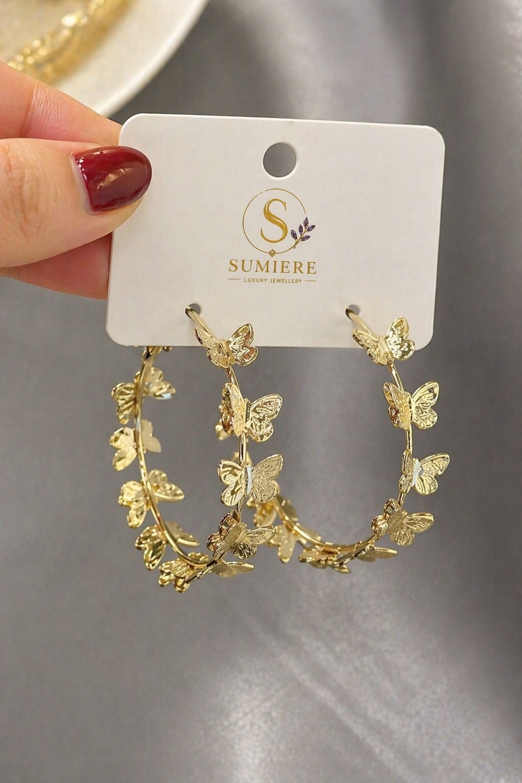 Butterfly Luxe Statement Hoops