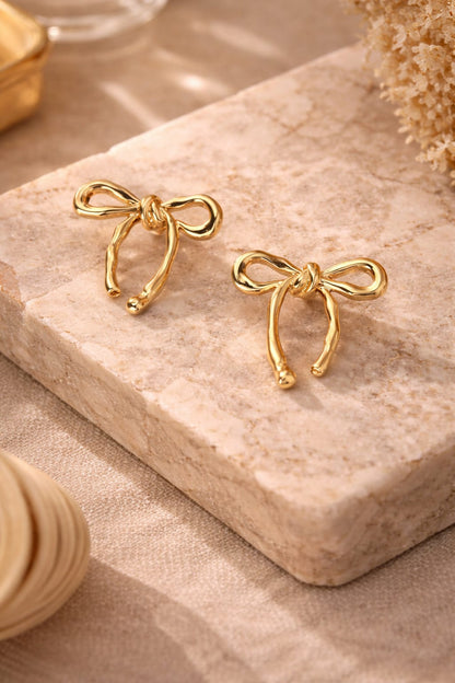 Luxe Bow Charm Earrings ⭐
