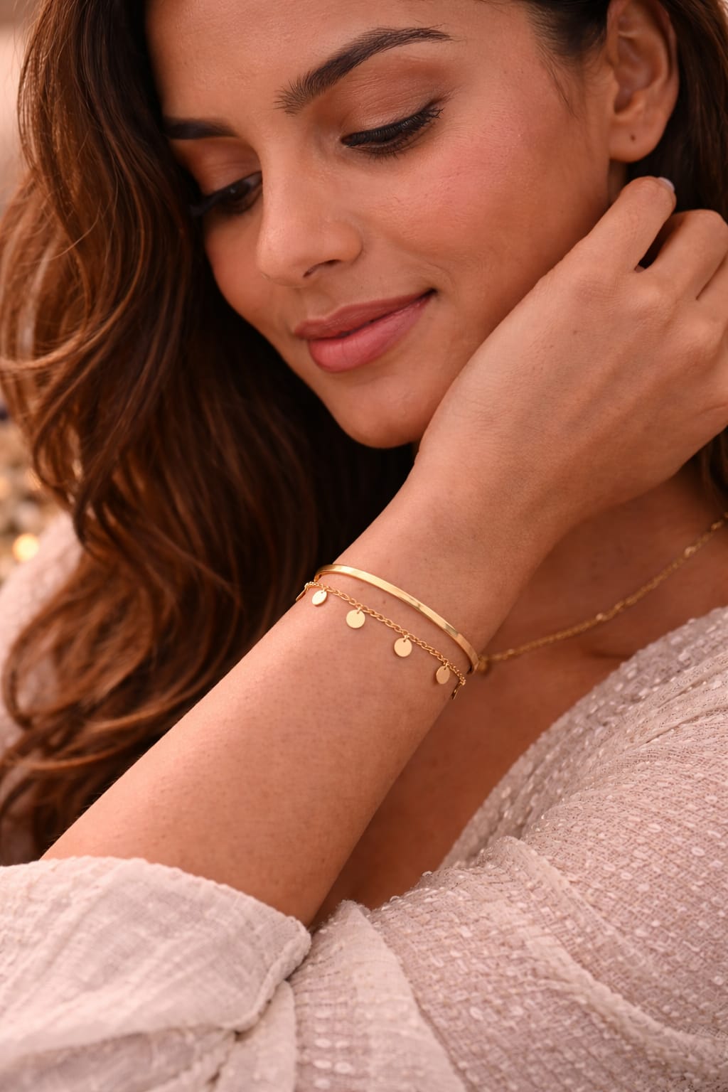 Golden Layered Charm Bracelet ⭐