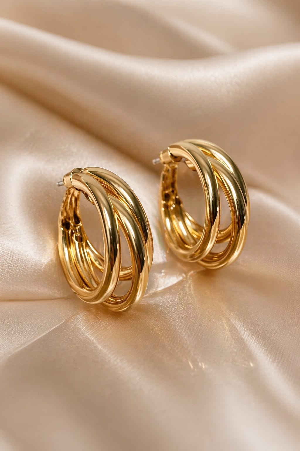 Classic Triple Loop Earrings