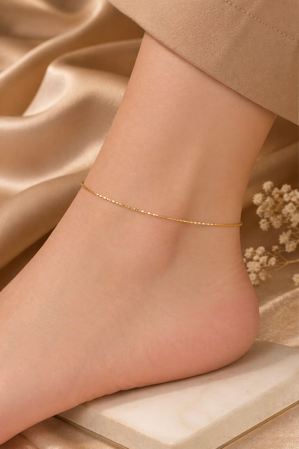 Elegant Slim Chain Anklet